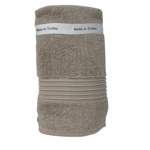 BROOKS BROTHERS Premium Turkish 2 Hand towels Stone color NWT - Picture 4 of 5